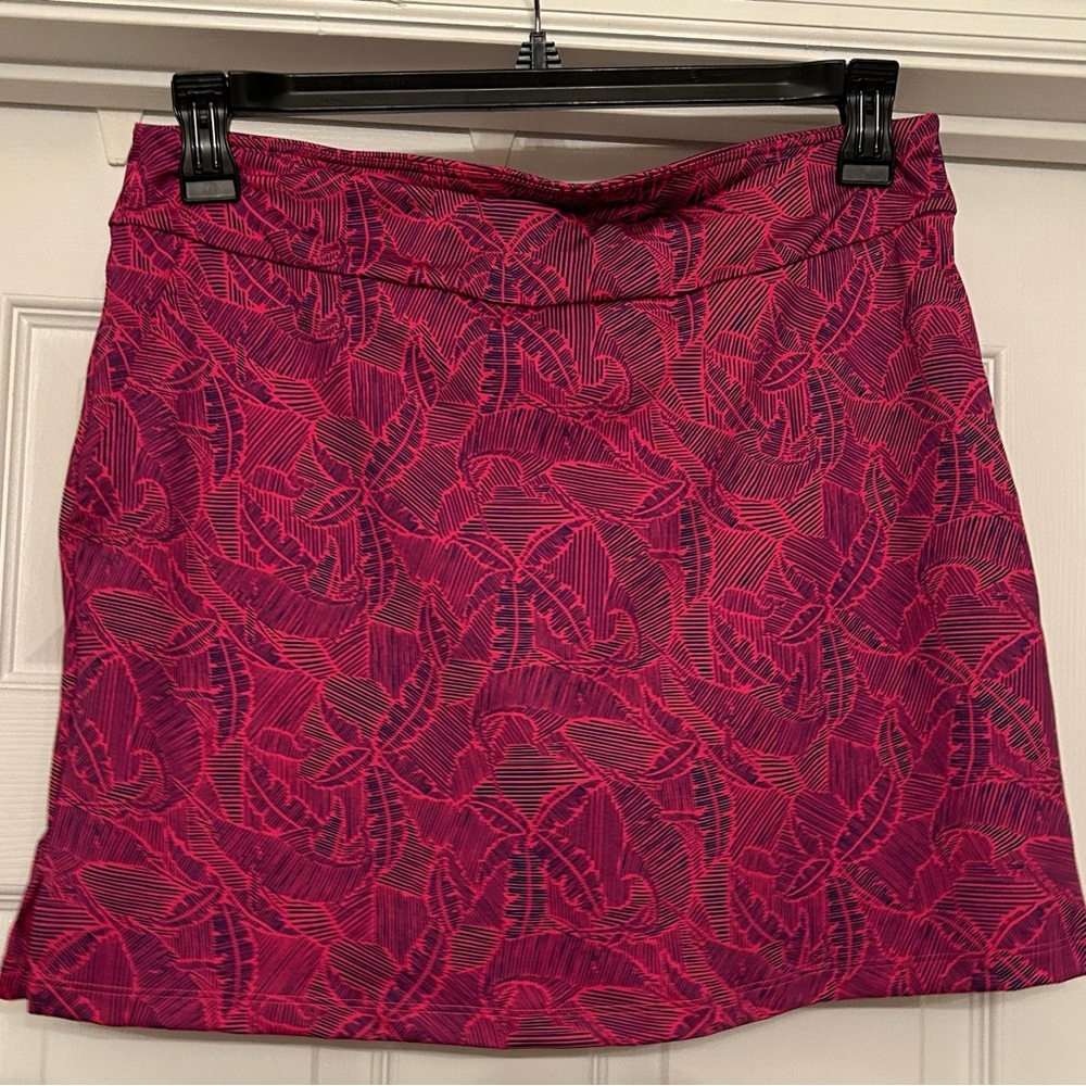 Vineyard Vines Performance Skirt Skort Women's Pink Blue Palm Tropical Size S